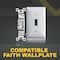 Faith White Toggle Light Switch, Single Pole Standard Switch, 15 Amp, Grounding Screw, 120V, 10PK SSK2-WH-10 - alternate 8